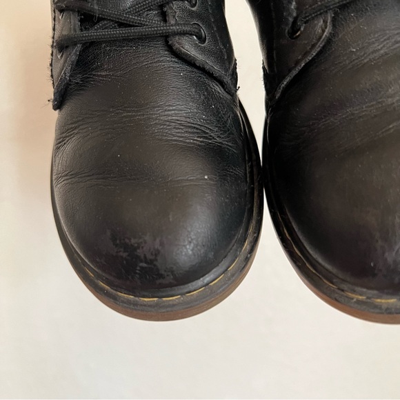 Dr. Martens 1460 J Black Leather Boots Size 2 - Picture 12 of 15
